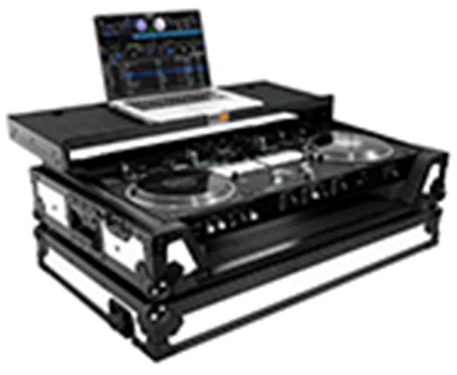 ProX XS-DDJREV7WLTWH ATA Flight Case for Pioneer DDJ-REV7 DJ Controller with Laptop Shelf 1U Rack Space by ProX Cases