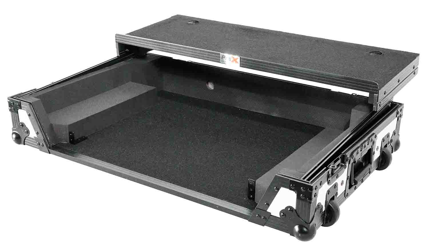 ProX XS-DDJREV7WLTWH ATA Flight Case for Pioneer DDJ-REV7 DJ Controller with Laptop Shelf 1U Rack Space by ProX Cases