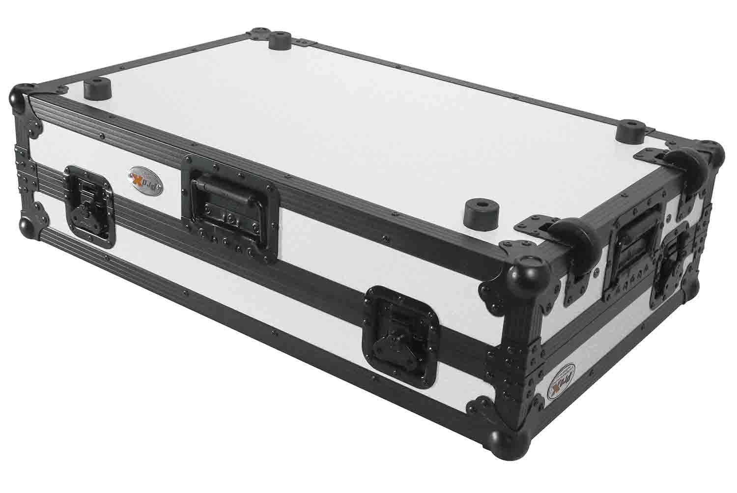 ProX XS-DDJREV7WLTWH ATA Flight Case for Pioneer DDJ-REV7 DJ Controller with Laptop Shelf 1U Rack Space by ProX Cases