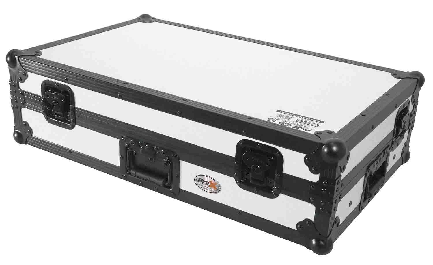 ProX XS-DDJREV7WLTWH ATA Flight Case for Pioneer DDJ-REV7 DJ Controller with Laptop Shelf 1U Rack Space by ProX Cases