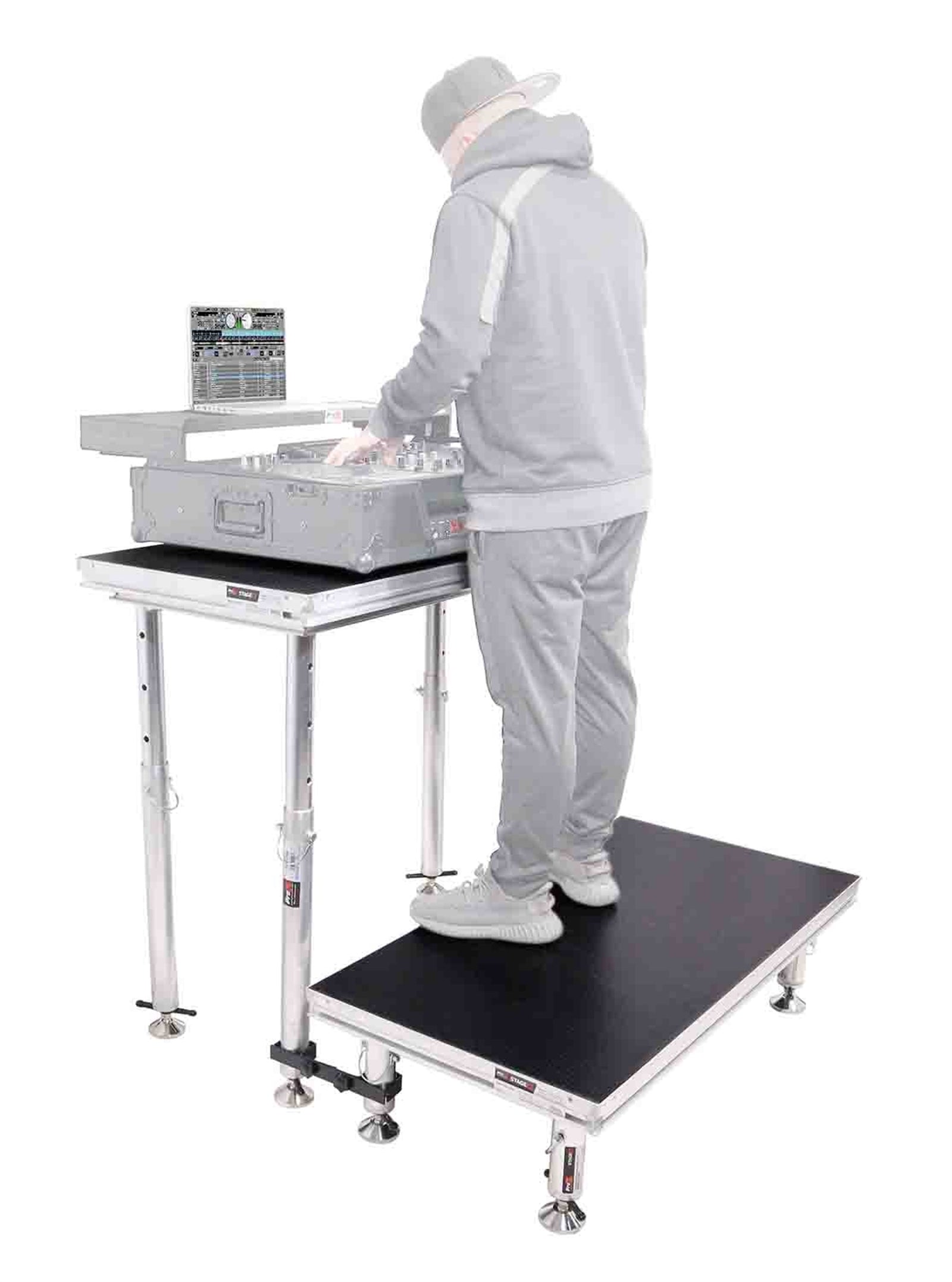 ProX XSQ-2X4MK2 StageQ MK2 2ft X 4ft Heavy Duty Platform with 28 to 48 Inch Height Legs
