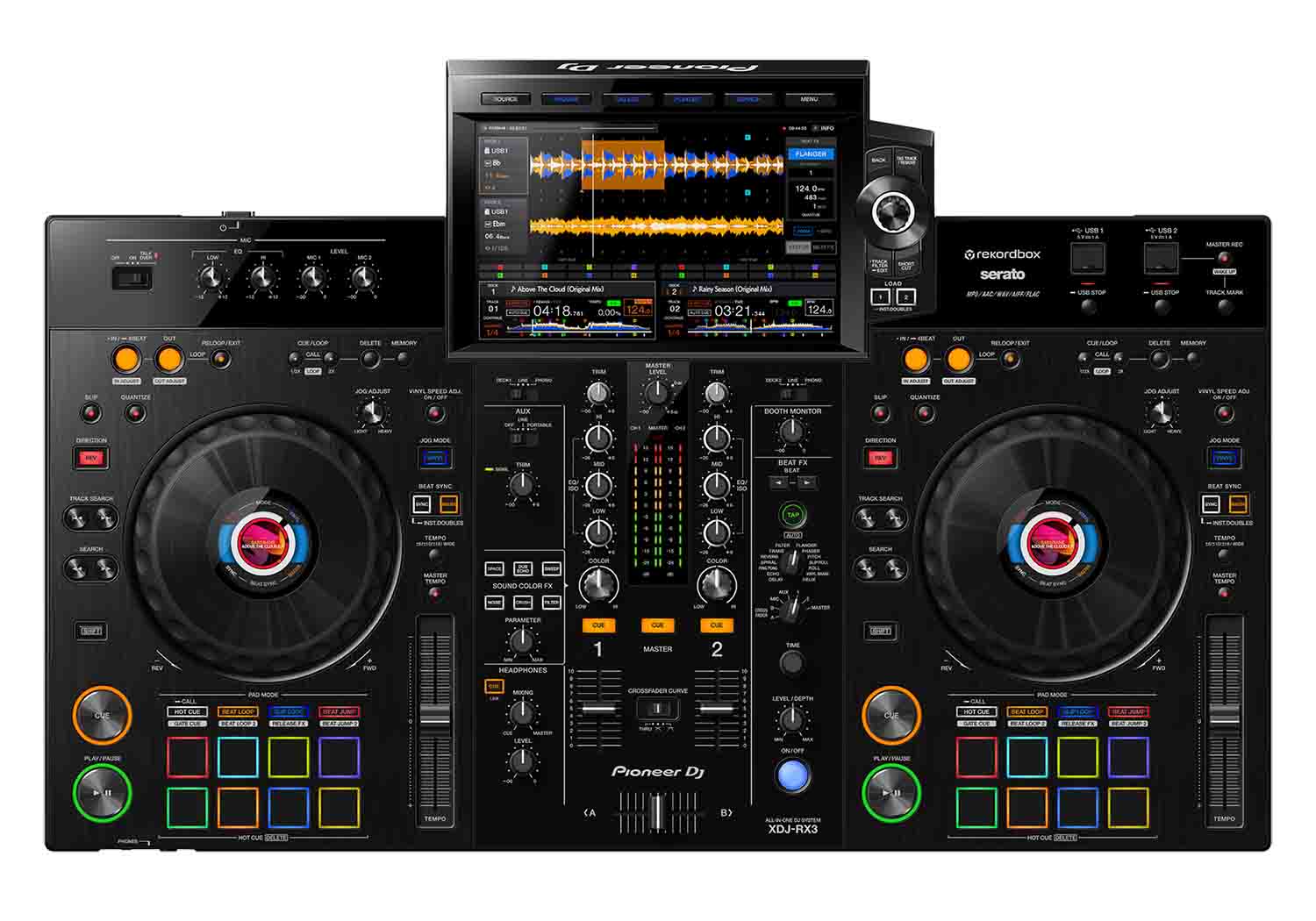 B-Stock: Pioneer DJ XDJ-RX3, 2-Channel Performance All-In-One DJ Controller System - Black