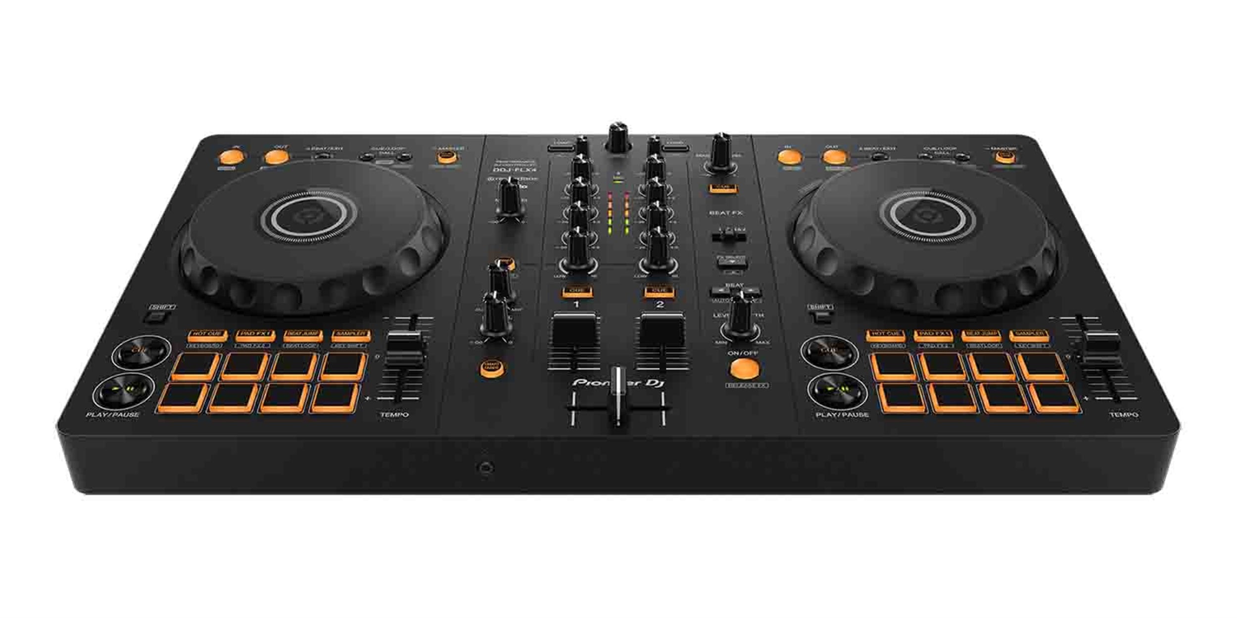 Pioneer DJ DDJ-FLX4 2-Channel DJ Controller for Rekordbox and Serato DJ Lite - Black