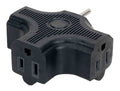 Elation EC3FER, Edison Tri-Tap Power Adapter - Black by Elation