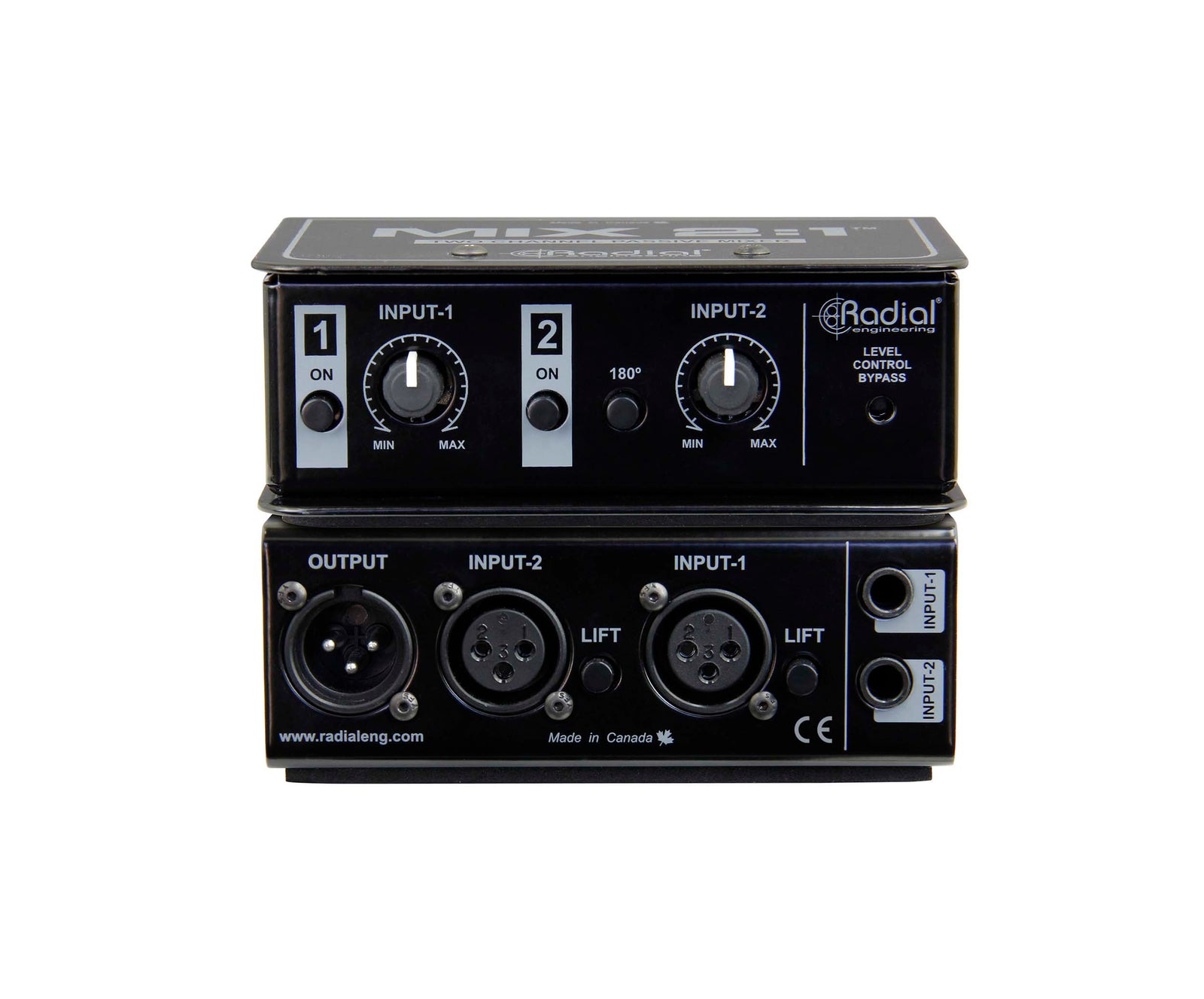 Radial Engineering MIX 2:1, Two-Channel Audio Combiner and Mixer by Radial Engineering