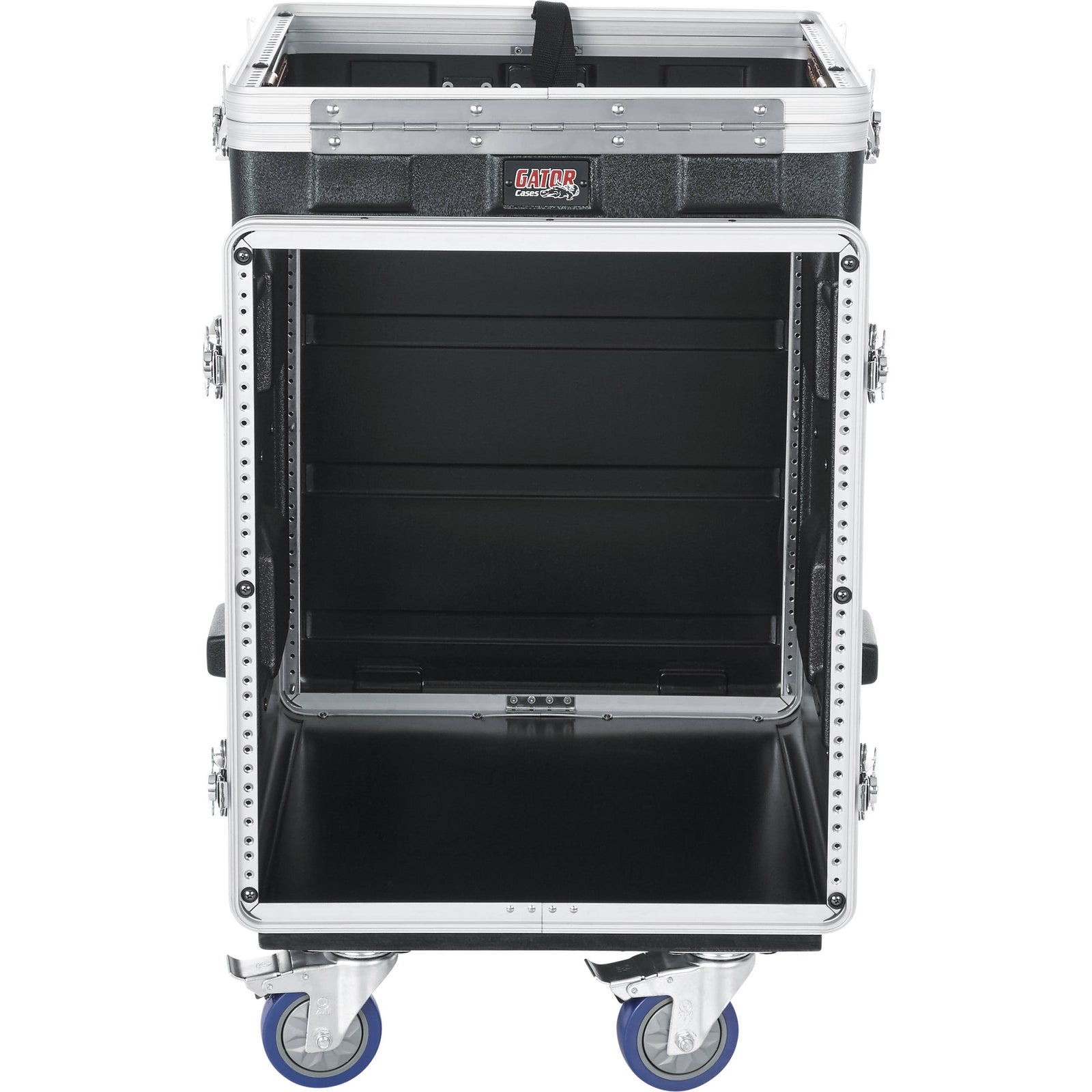 Gator Cases GRC-10X12 PU, 10U Top and 12U Side ATA Molded PE Pop-Up Console Rack by Gator Cases