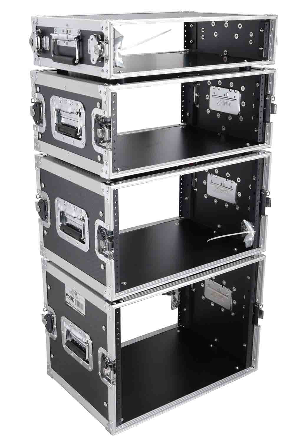 ProX X-4UE 4U Deluxe Effects Rack 14" Deep Rail to Rail with Handles by ProX Cases