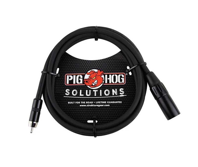 Pig Hog PX-XMR06, XLR(M) to RCA Cable - 6 Ft by PigHog
