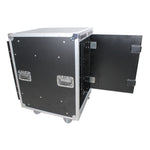 ProX T-16USLAM20, 16U 20" Deep Vertical Rack Shock Mount Case with 2 Sliding Slam Doors and 4" Caster Wheels by ProX Cases