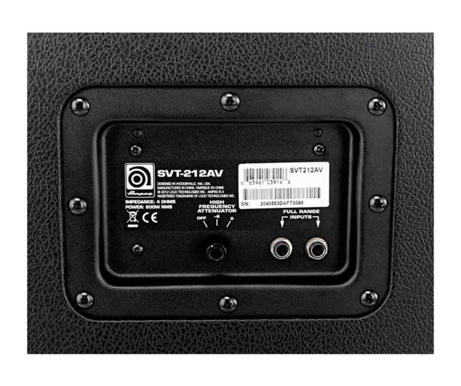 Ampeg SVT-212AV Classic Bass Cabinet 600W by Ampeg