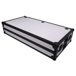 ProX XS-ZTABLEWH, Z-Style Folding DJ Table Flight Case with Handles and Wheels - Black White Finish by ProX Cases