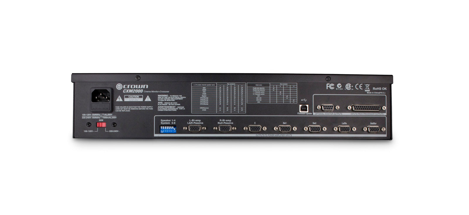 Crown Audio CXM2000, Cinema Monitor and Crossover System by Crown