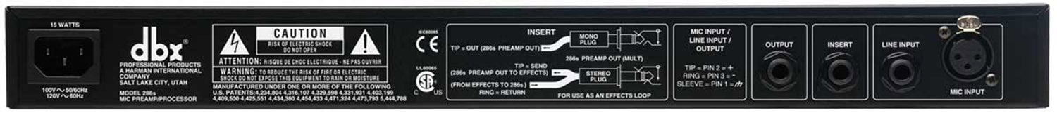 DBX 286S Microphone Pre-amp Processor