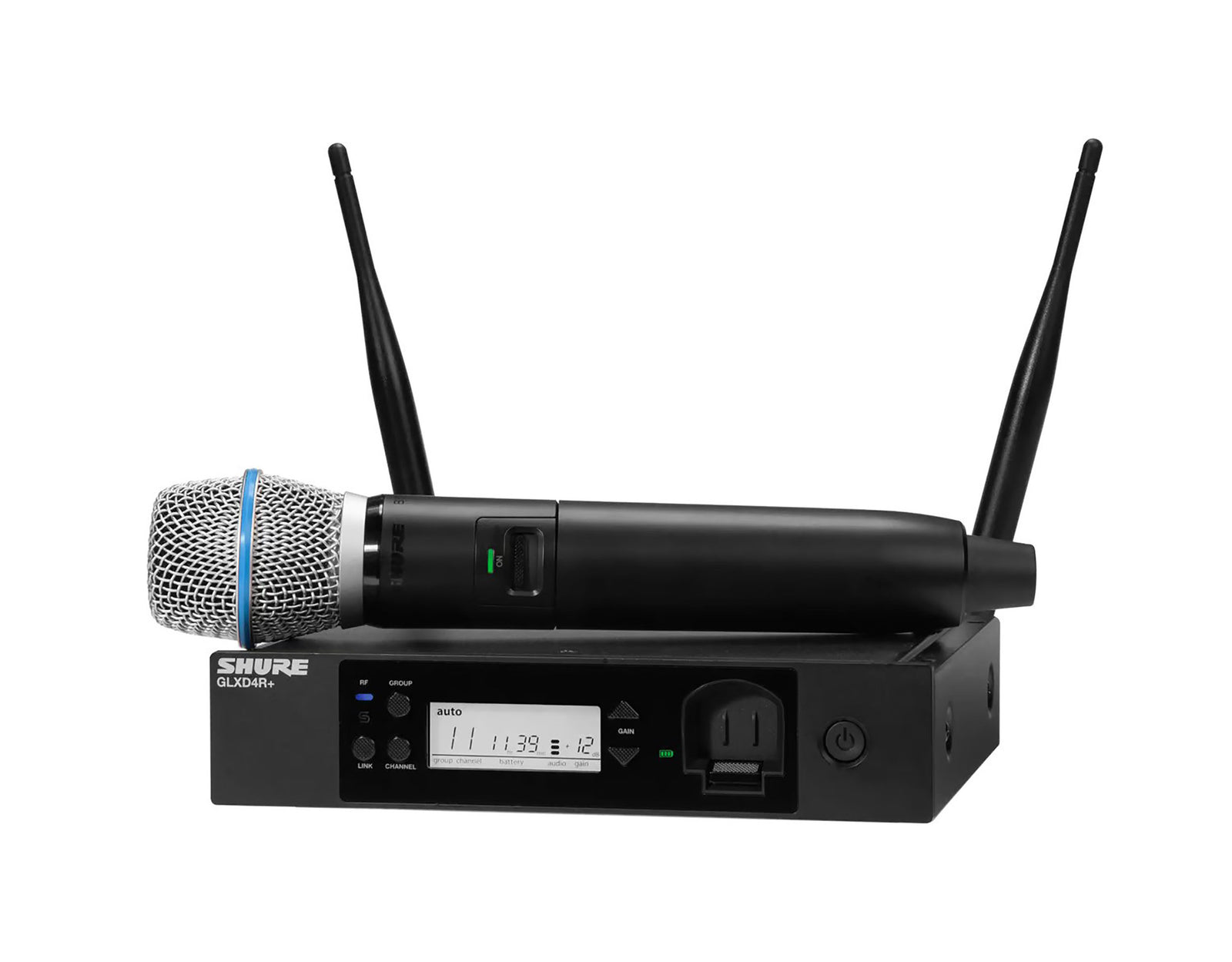 Shure GLXD24R+ Digital Wireless Rack System with Vocal Microphone by Shure