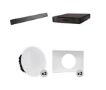 Shure 712P B-V Ecosystem DJ Package Including 1 MXA710-2FT Linear Microphone, 1 P300-IMX Audio Processor, 2 MXN5W-C Ceiling Loudspeaker + 2 Tile Bridge by Shure