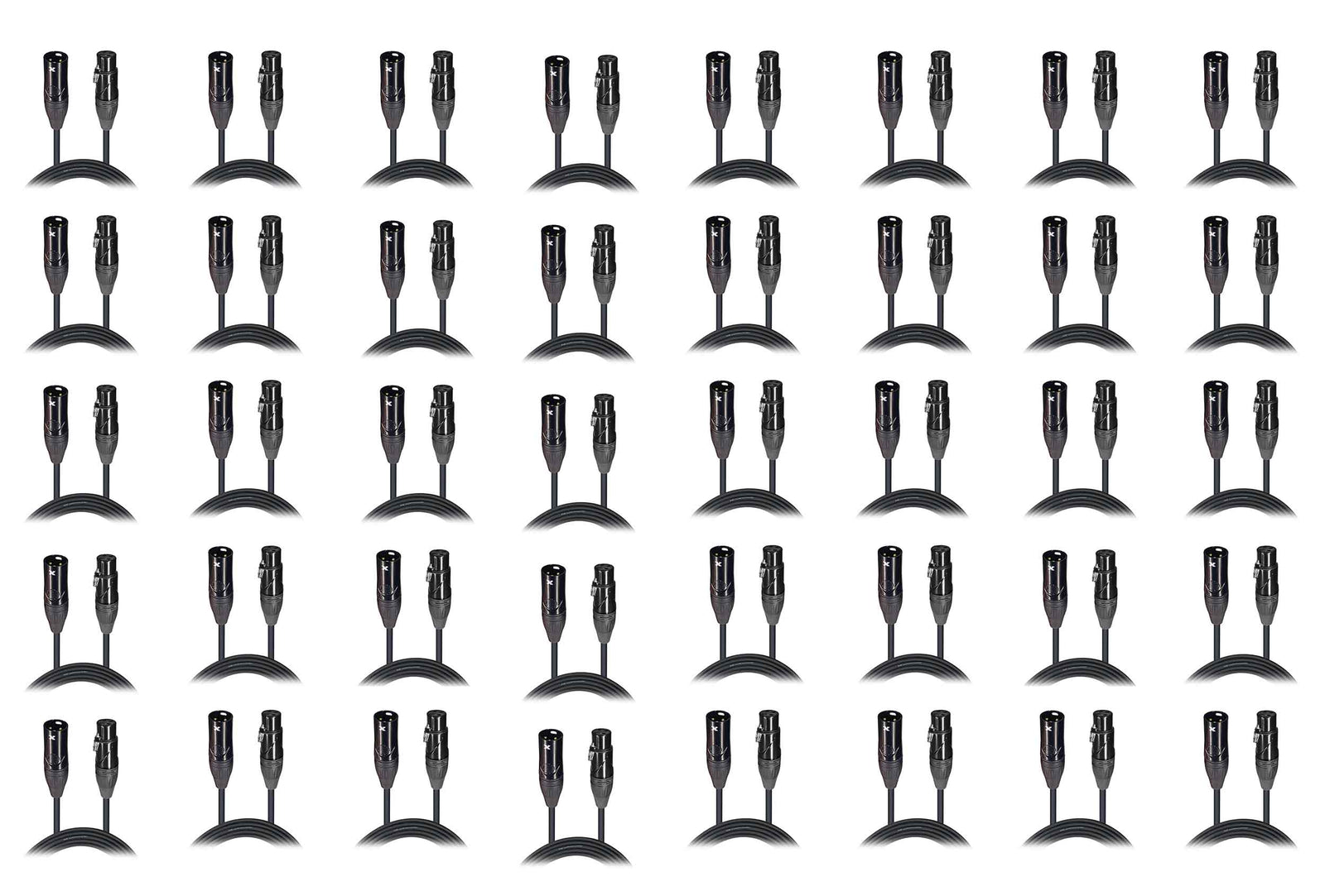 ProX XC-MIC25 X40, 25 Ft Balanced  XLR-F to XLR-M High Performance Microphone Cable DJ Package - 40 Pack by ProX Cases