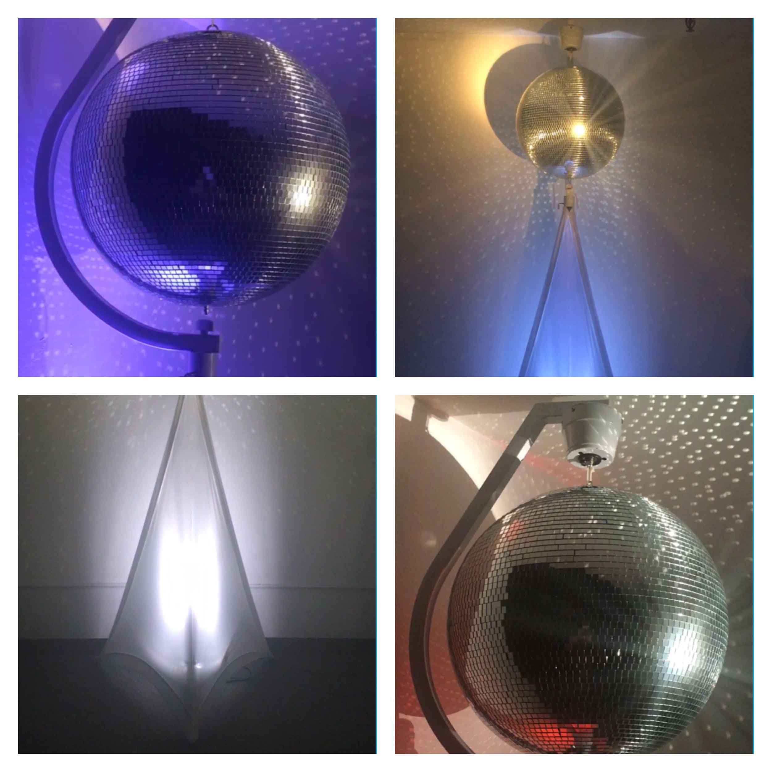 Eliminator Lighting Decor MBSK, Mirror Ball Stand with Rotating Mirror Ball Motor