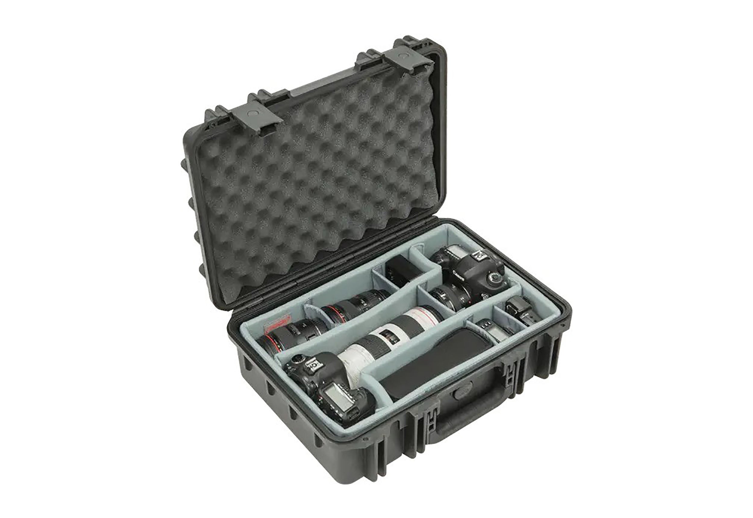 SKB Cases 3i-1711-6DT, iSeries Waterproof Case with Think Tank Photo Dividers and Lid Foam - Black by SKB Cases
