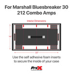 ProX XS-MARSHALLJVM205 212 Flight Style Road Case for Marshall JVM 205C 212 Combo Guitar Amp