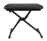 B-Stock: Gravity FKSEAT1 Keyboard Bench, Adjustable Folding Bench for Keyboards and Instruments - Black by Gravity