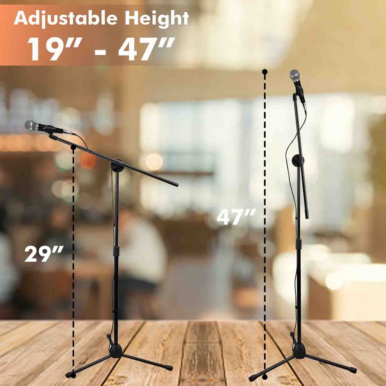 Technical Pro TLDMC1ST Tripod Boom Microphone with Stand by Technical Pro