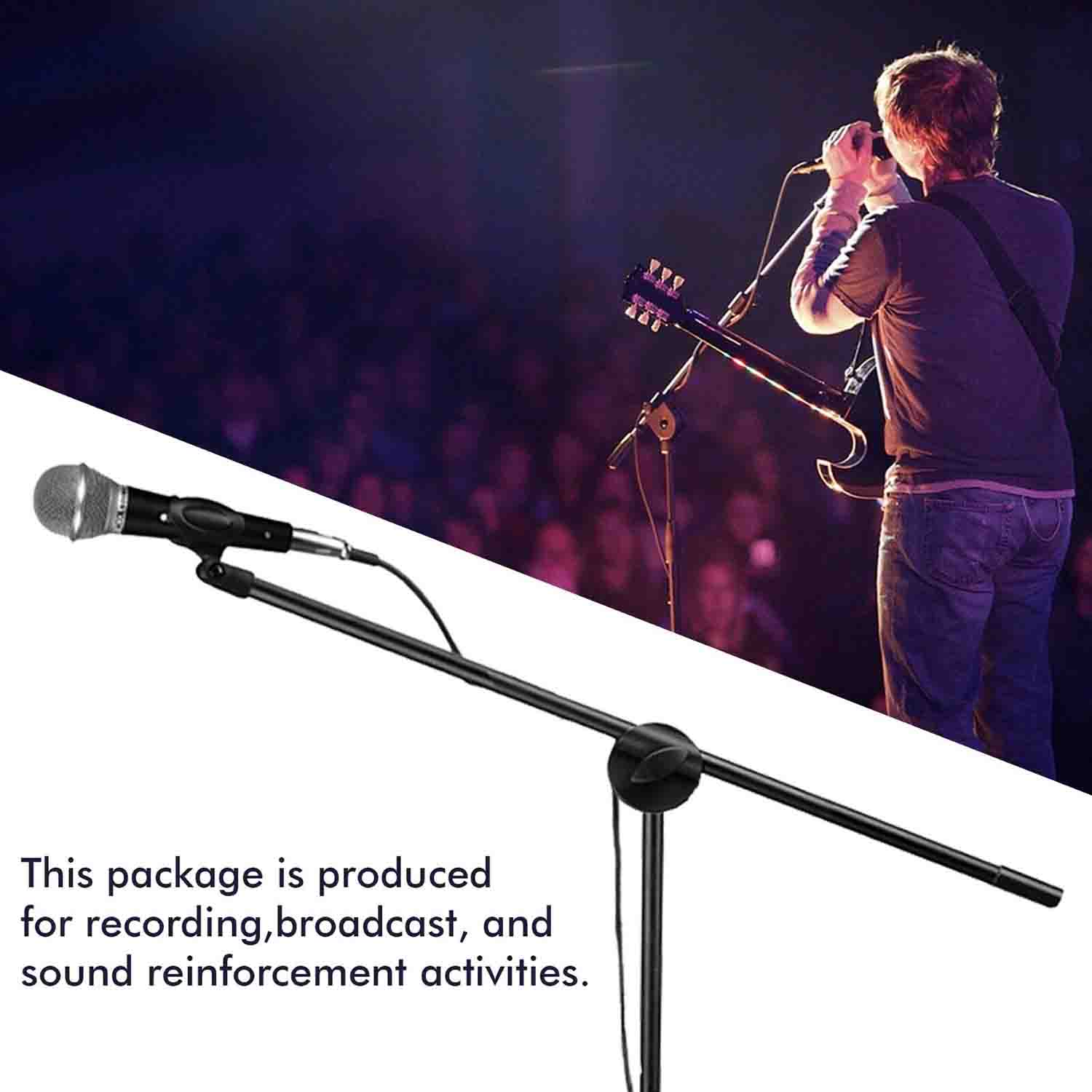 Technical Pro TLDMC1ST Tripod Boom Microphone with Stand by Technical Pro