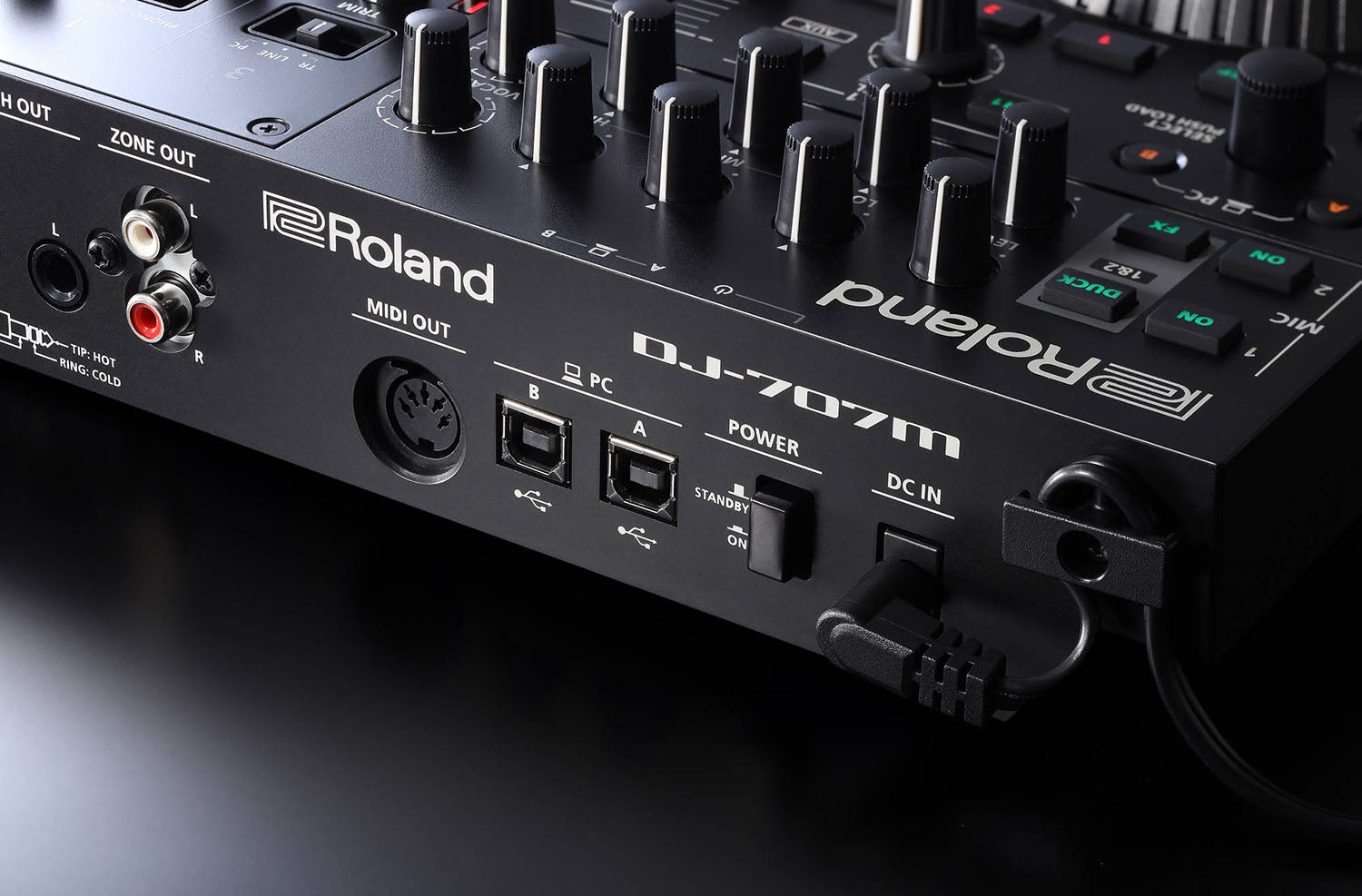 Roland DJ-707M, Four-Channel, Four-Deck Serato DJ Controller With Dual USB Ports by Roland