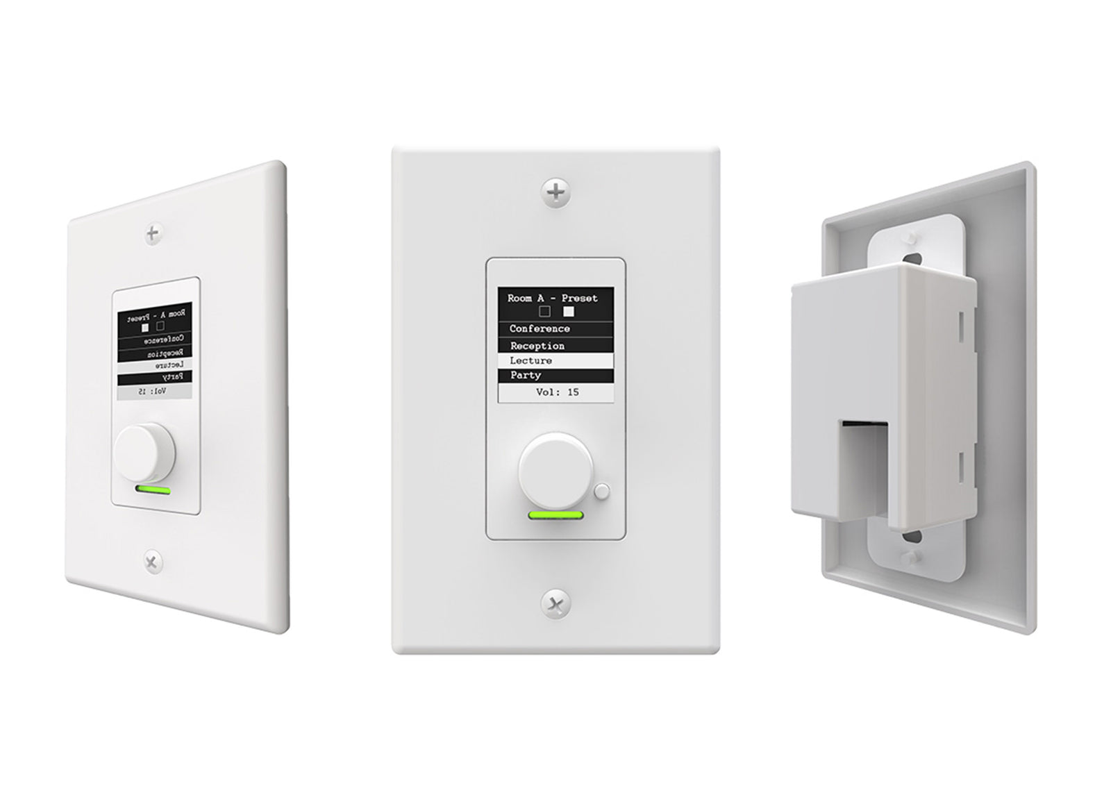 QSC C1 Axon C1 Attero Tech Single-Gang Networked Audio Controller by QSC