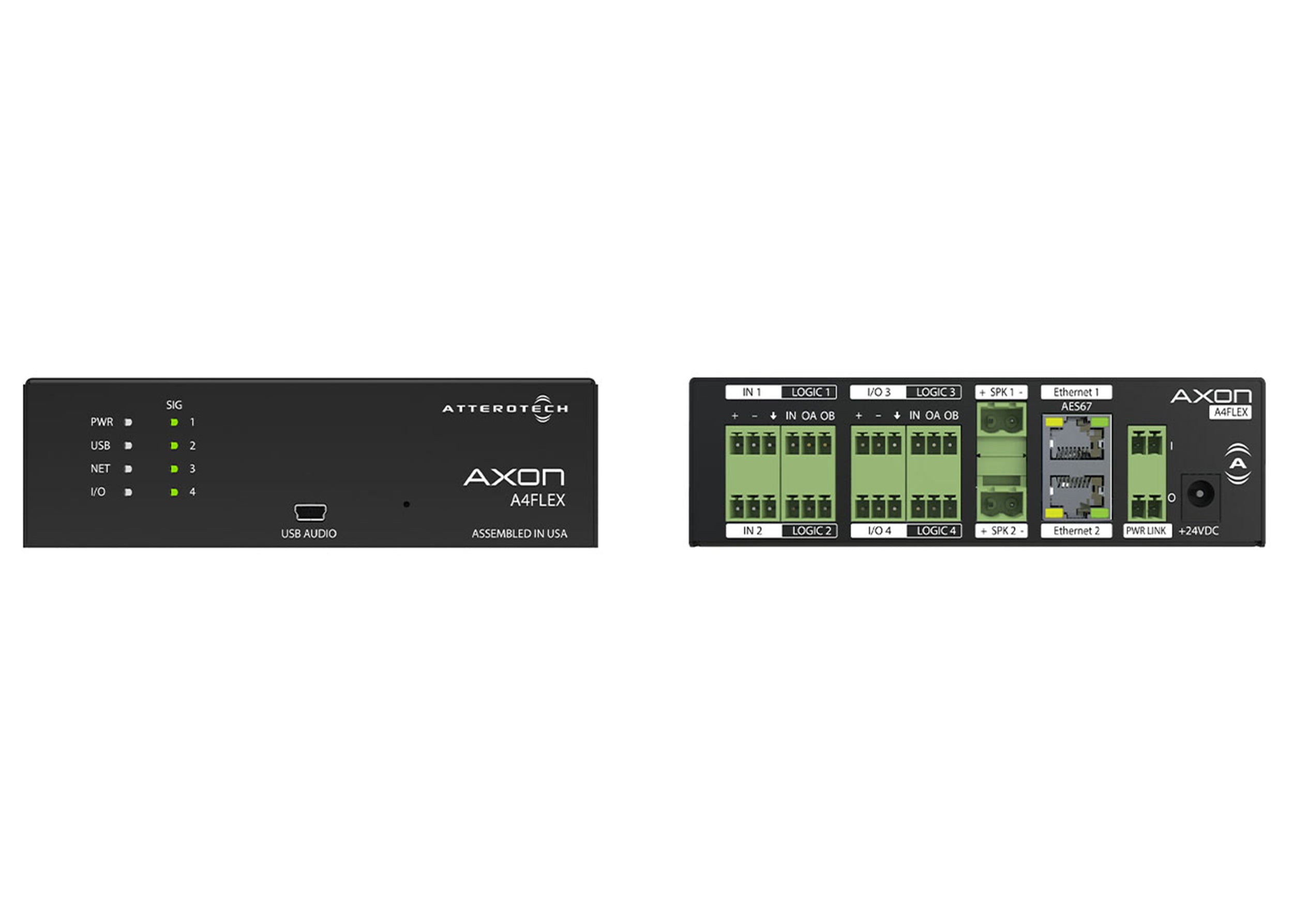 QSC A4FLEX Attero Tech Axon AES67 Networked Audio Connectivity by QSC