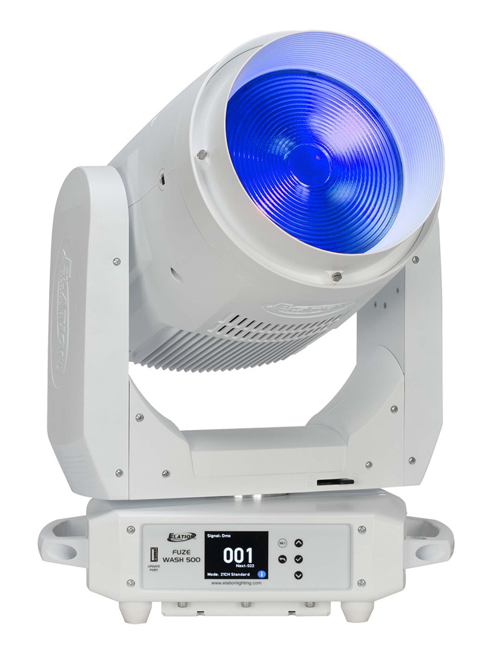 Elation FUZ567WH, 500-Watt Full Spectrum RGBMA LED Wash Fixture - White by Elation