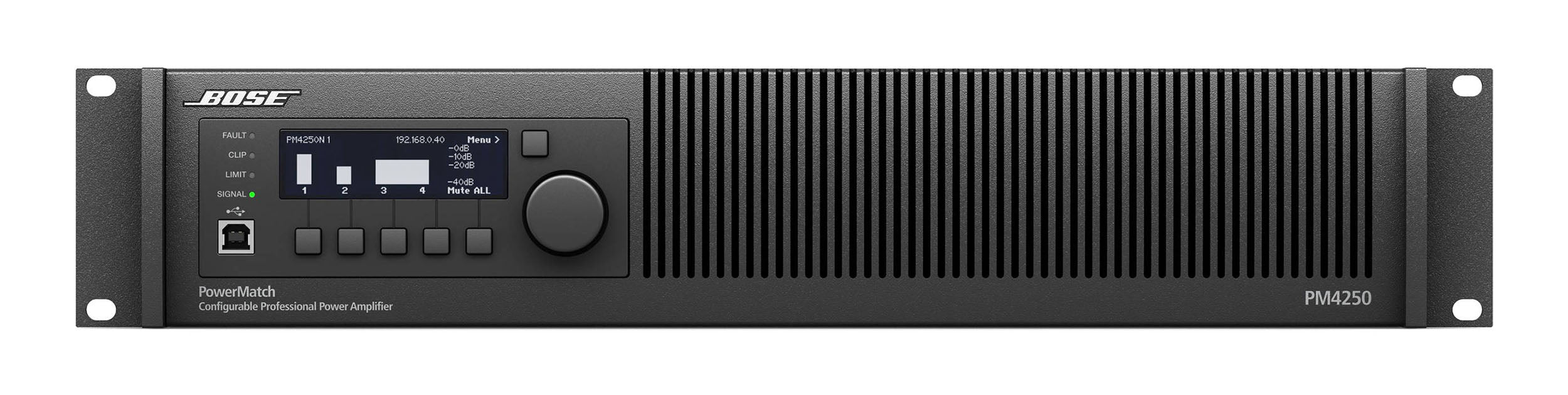 Bose PM4250, Power Match Configurable Amplifier - Black by Bose