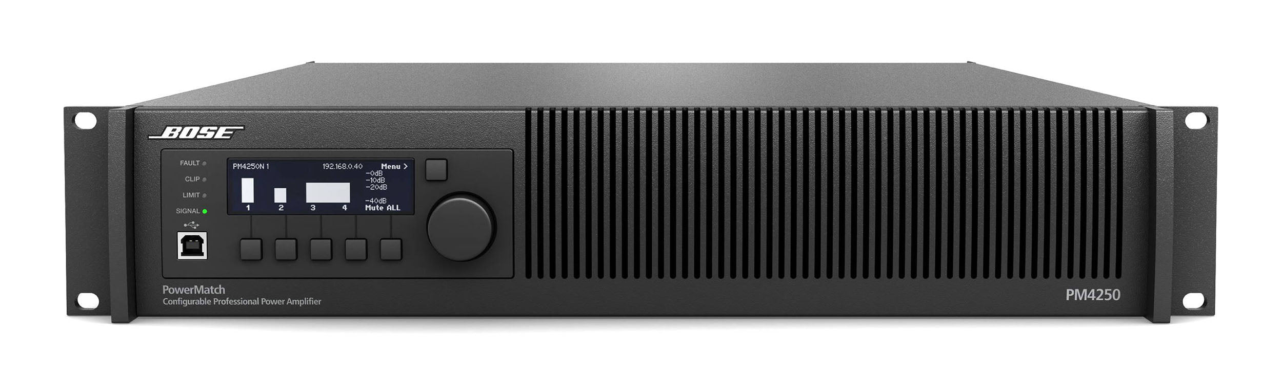 Bose PM4250, Power Match Configurable Amplifier - Black by Bose