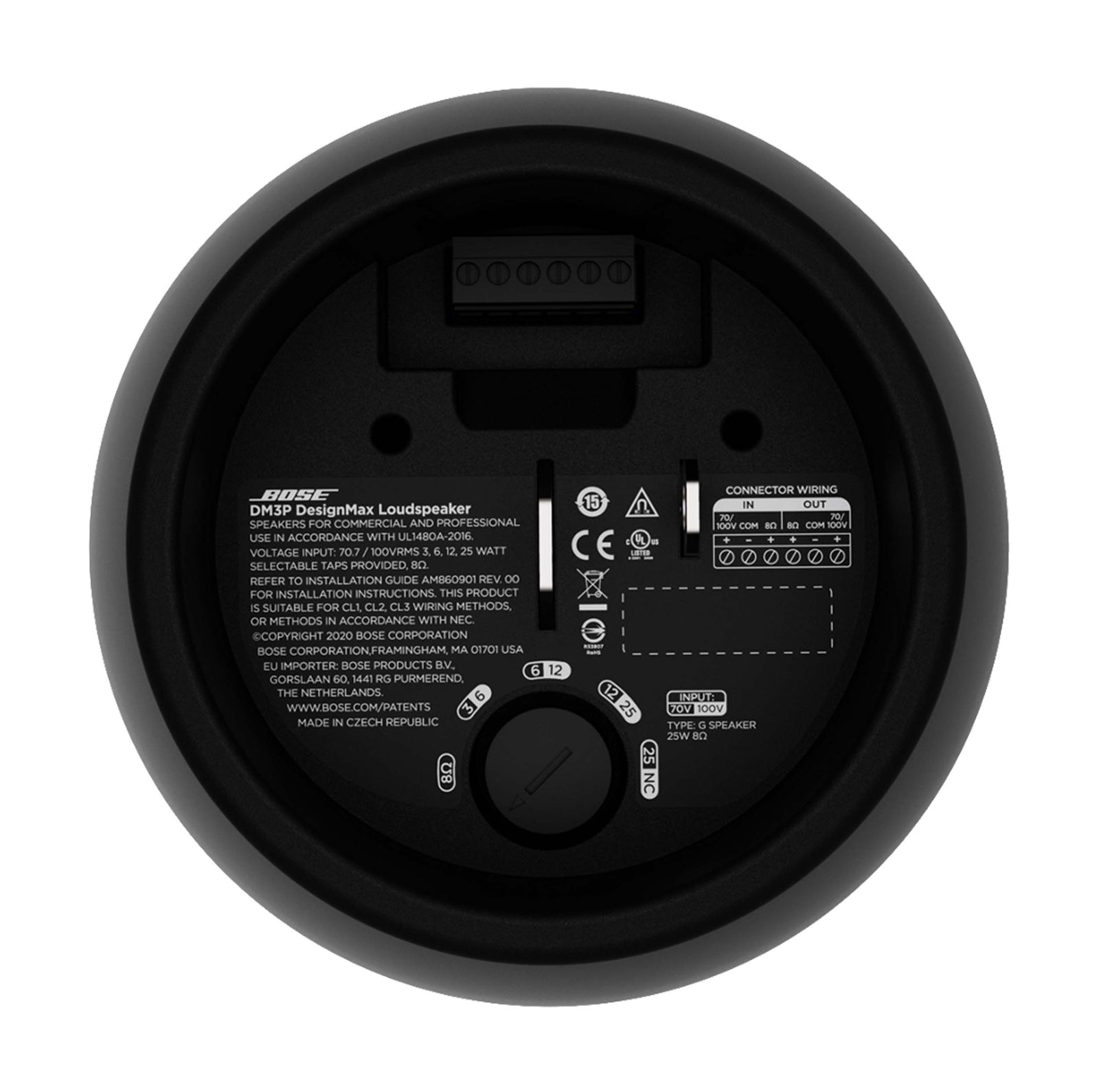 Bose DESIGNMAX DM3P BLACK, Pendant Loudspeaker - Pair, Black by Bose