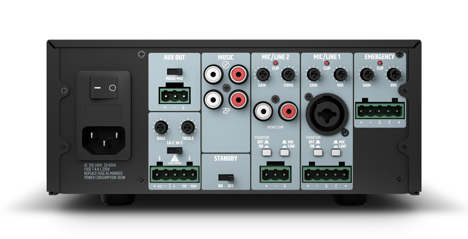 LD System IMA 120 4 Ohms Installation Mixing Amplifier - 120 Watt by LD Systems