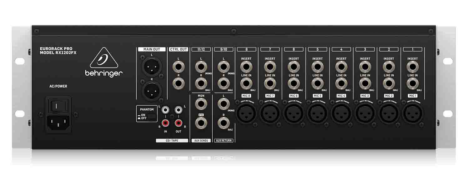 B-Stock: Behringer RX1202FX, 12-Input Rack Mixer with Multi-FX Process