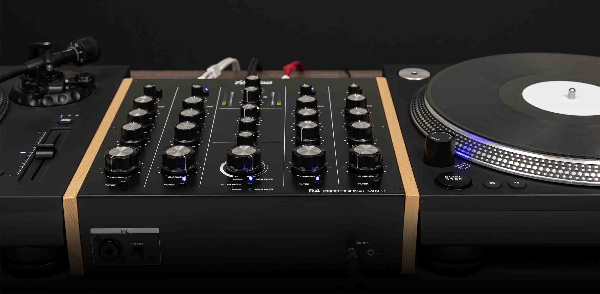 Headliner HL90120 R4 4 Channel Rotary DJ Mixer by Headliner