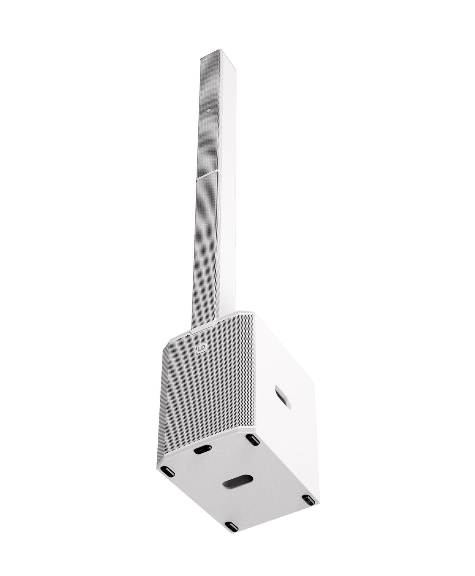 LD System MAUI 28 G3 MIX White, Compact Cardioid Column PA System with Digital Mixer by LD Systems