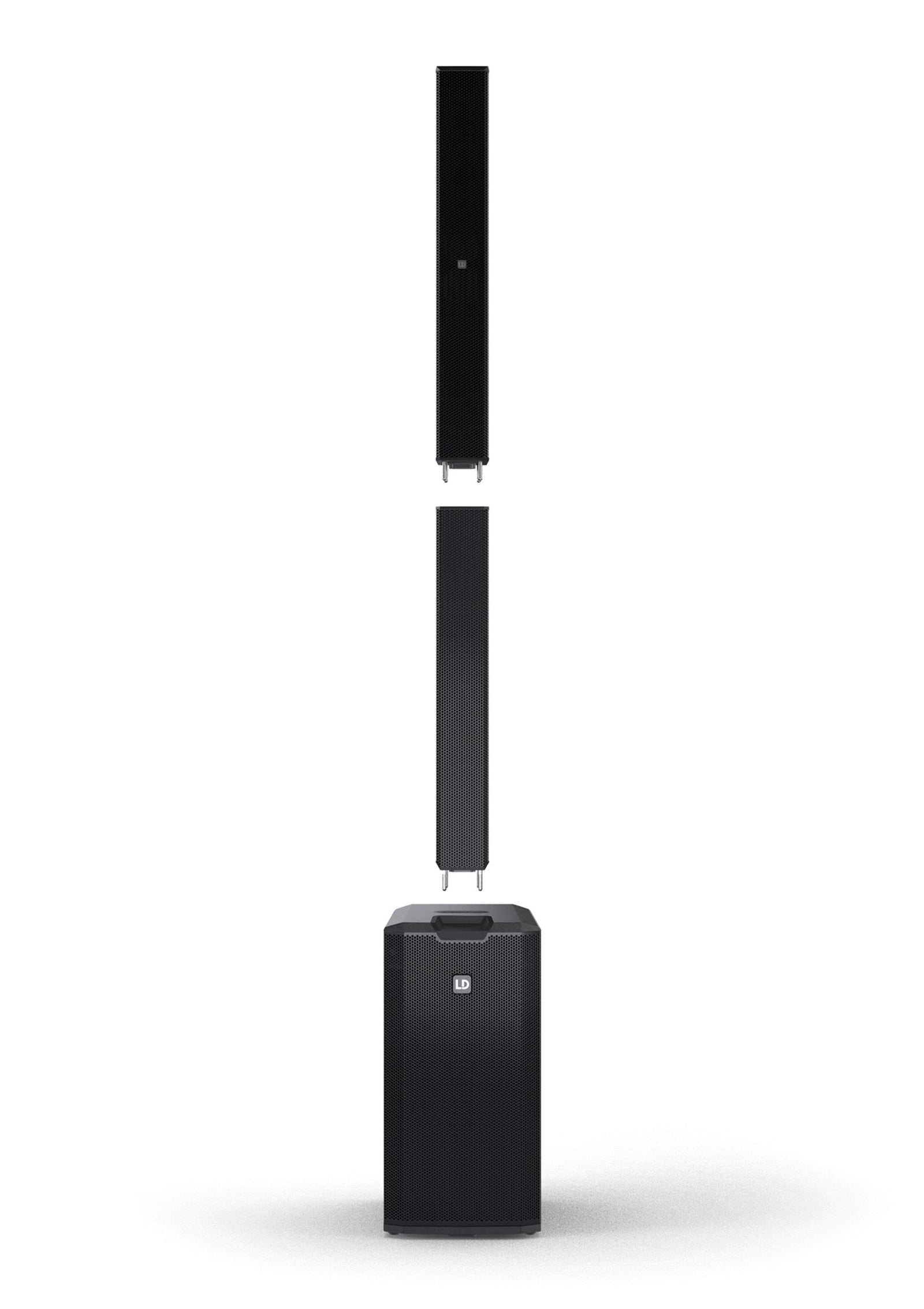 LD System MAUI 11 G3 MIX, Portable Cardioid Column PA System with Digital Mixer - Black by LD Systems