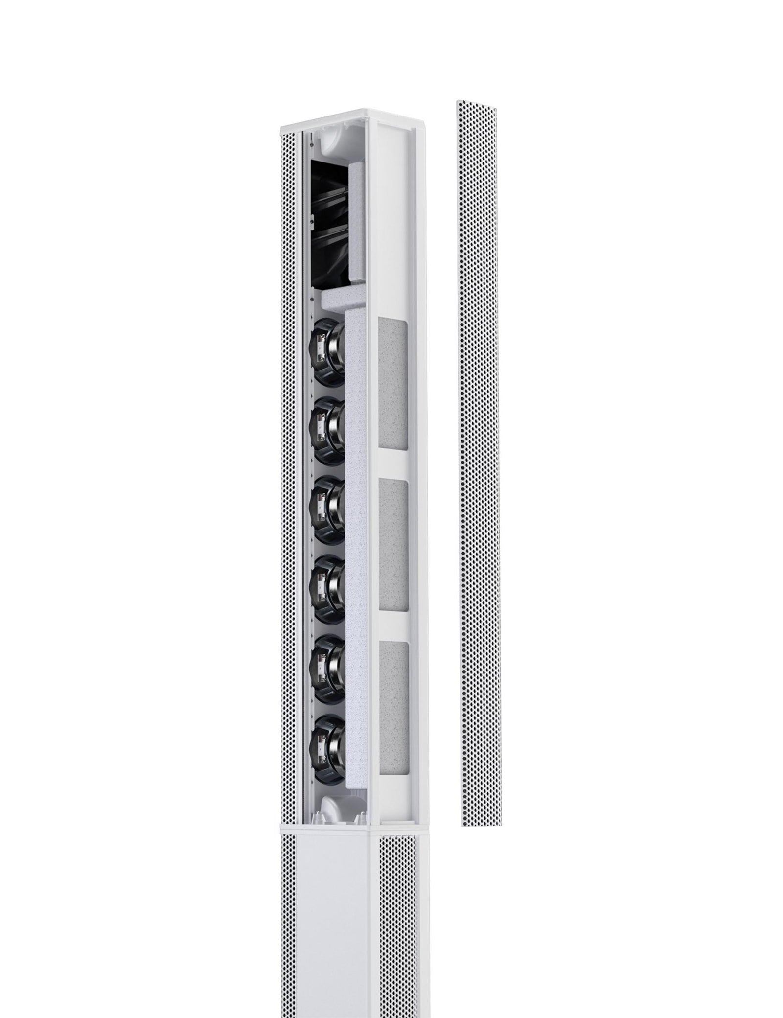 LD System MAUI 11 G3 MIX White, Portable Cardioid Column PA System with Digital Mixer by LD Systems