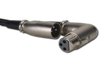 Accu-Cable ACXLRRAAC, 3-Pin XLR Right-Angle Plug Adapters - Set of Two by Accu Cable