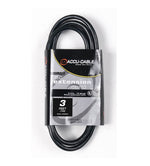 Accu-Cable 16 Gauge IEC Male to IEC Female AC Extension Cord - Black by Accu Cable