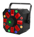 Eliminator Lighting Furious Three RG, 3-FX-IN-1 Moonflower, Wash, and Laser Light Fixture by Eliminator Lighting
