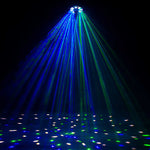 Eliminator Lighting Furious Three RG, 3-FX-IN-1 Moonflower, Wash, and Laser Light Effect Fixture by Eliminator Lighting