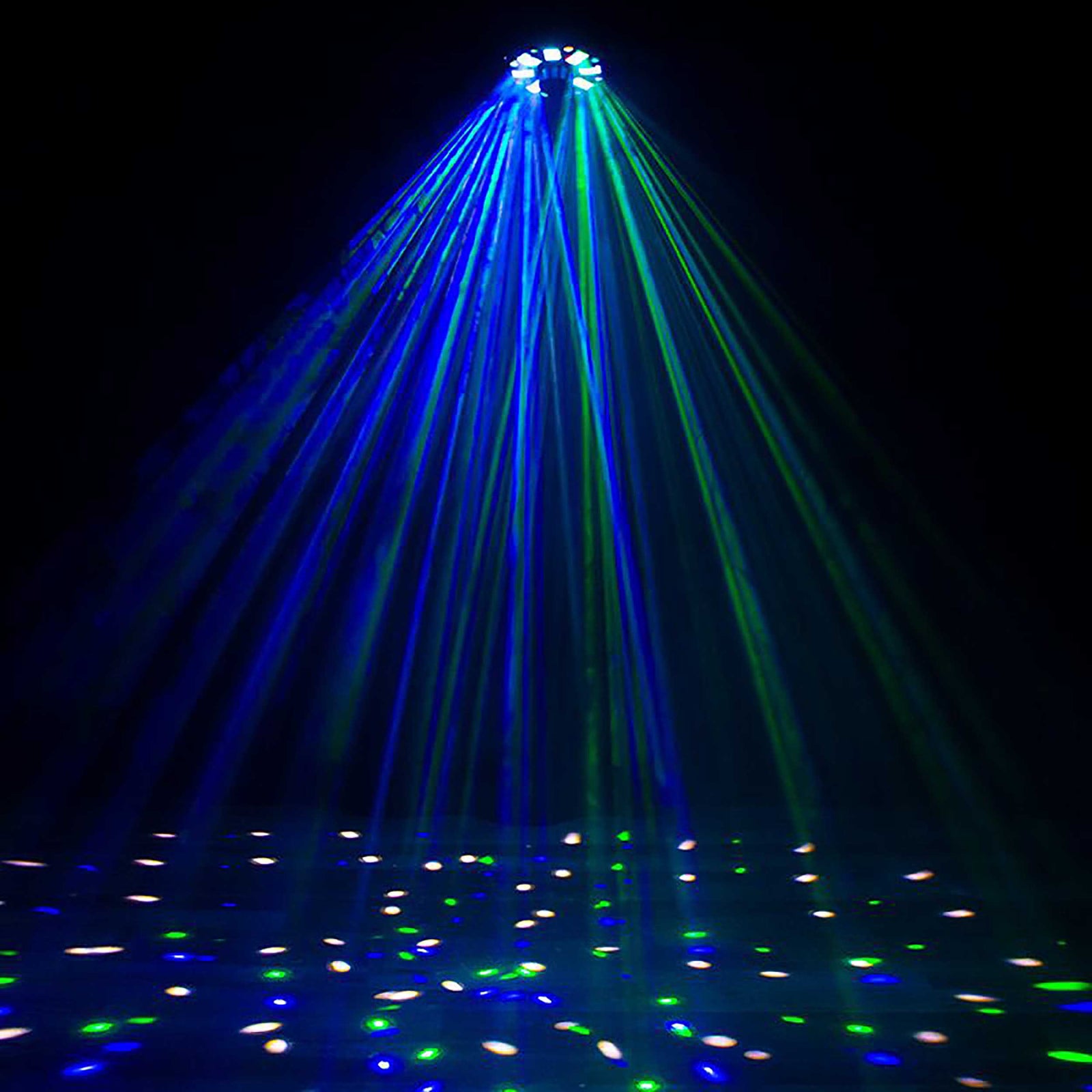 Eliminator Lighting Furious Three RG, 3-FX-IN-1 Moonflower, Wash, and Laser Light Effect Fixture by Eliminator Lighting