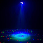 Eliminator Lighting Furious Three RG, 3-FX-IN-1 Moonflower, Wash, and Laser Light Effect Fixture by Eliminator Lighting