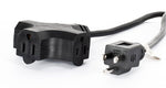 Accu-Cable EC123-3FER, 12AWG Power Extension Cord with Triple Tap Outlet by Accu Cable