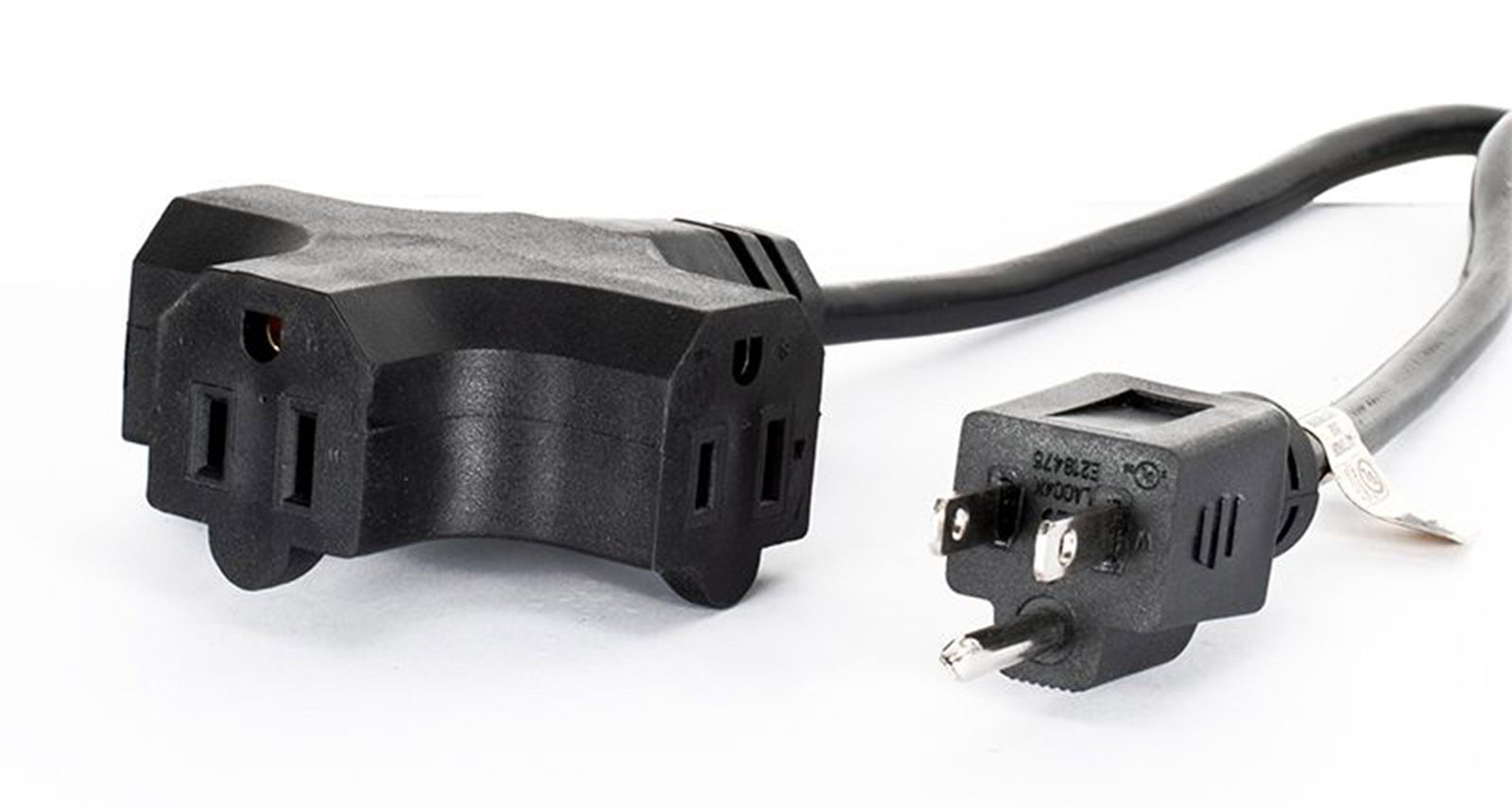 Accu-Cable EC123-3FER, 12AWG Power Extension Cord with Triple Tap Outlet by Accu Cable