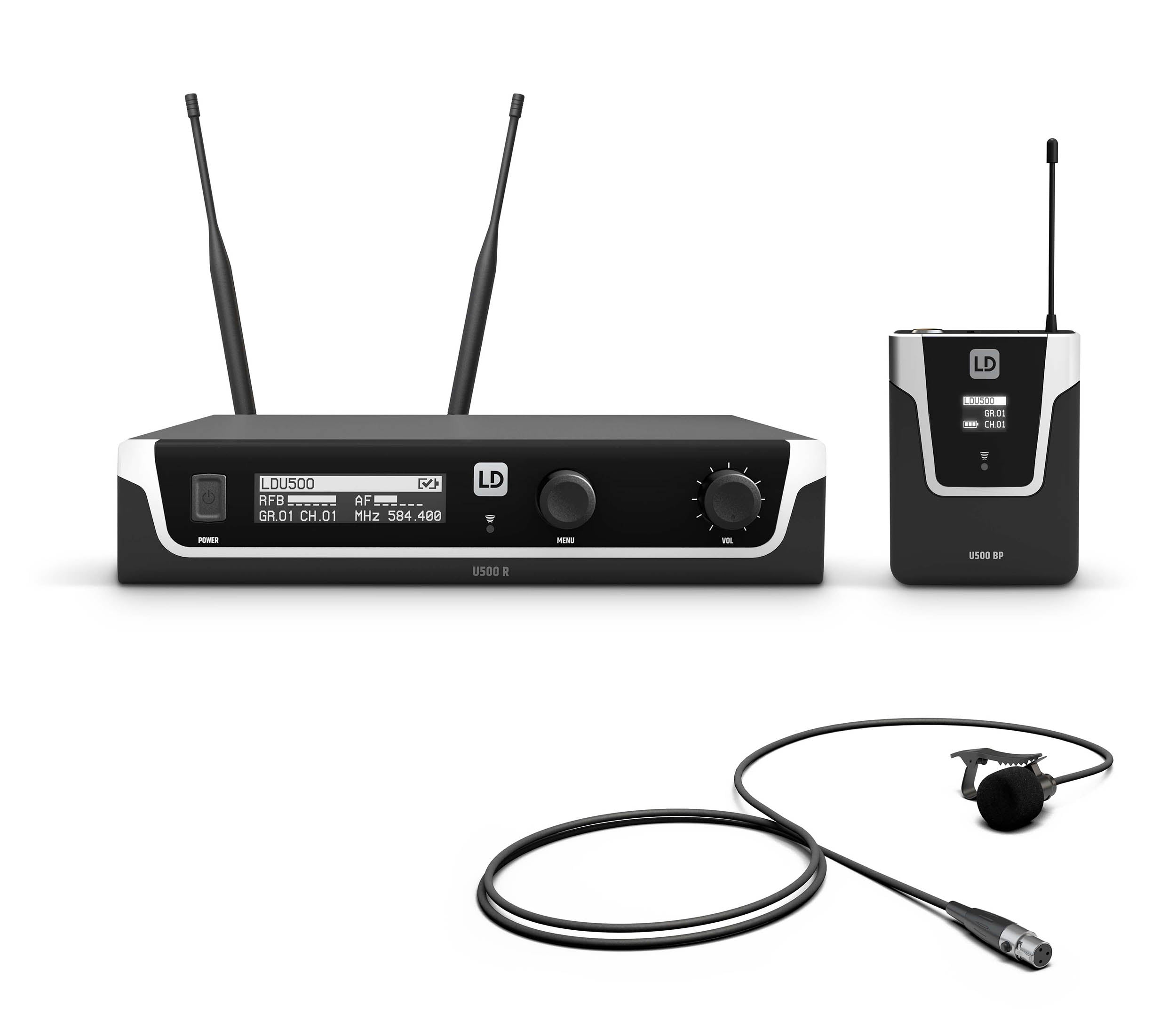 LD Systems U505.1 BPL US, Wireless Microphone System with Bodypack and Lavalier Microphone - 512 to 542 MHz by LD Systems