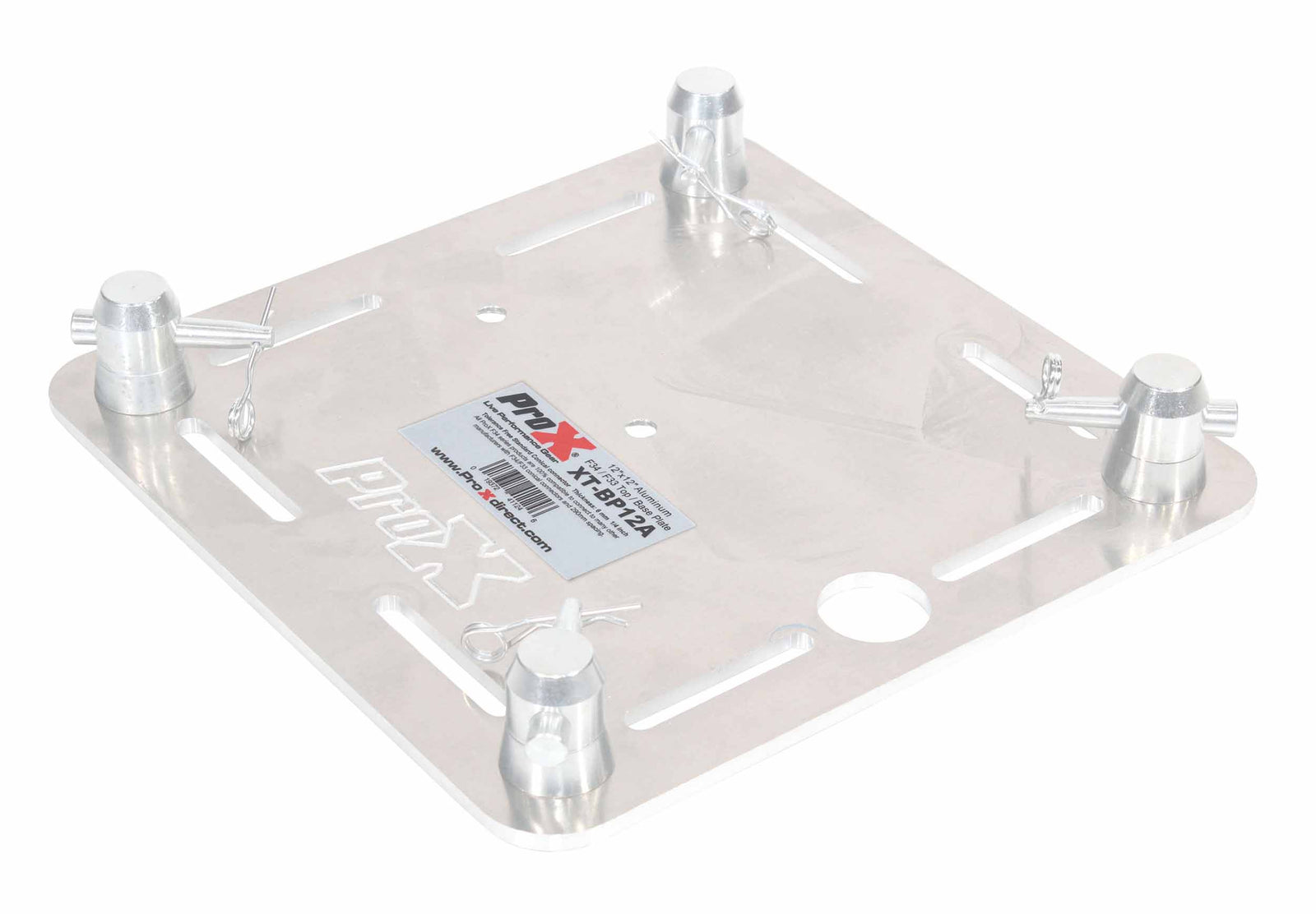 ProX XT-BP12ASPSTX2, Pair of 12" Truss Top Plates with 1-3/8 Speaker Stud Mounts by ProX Cases