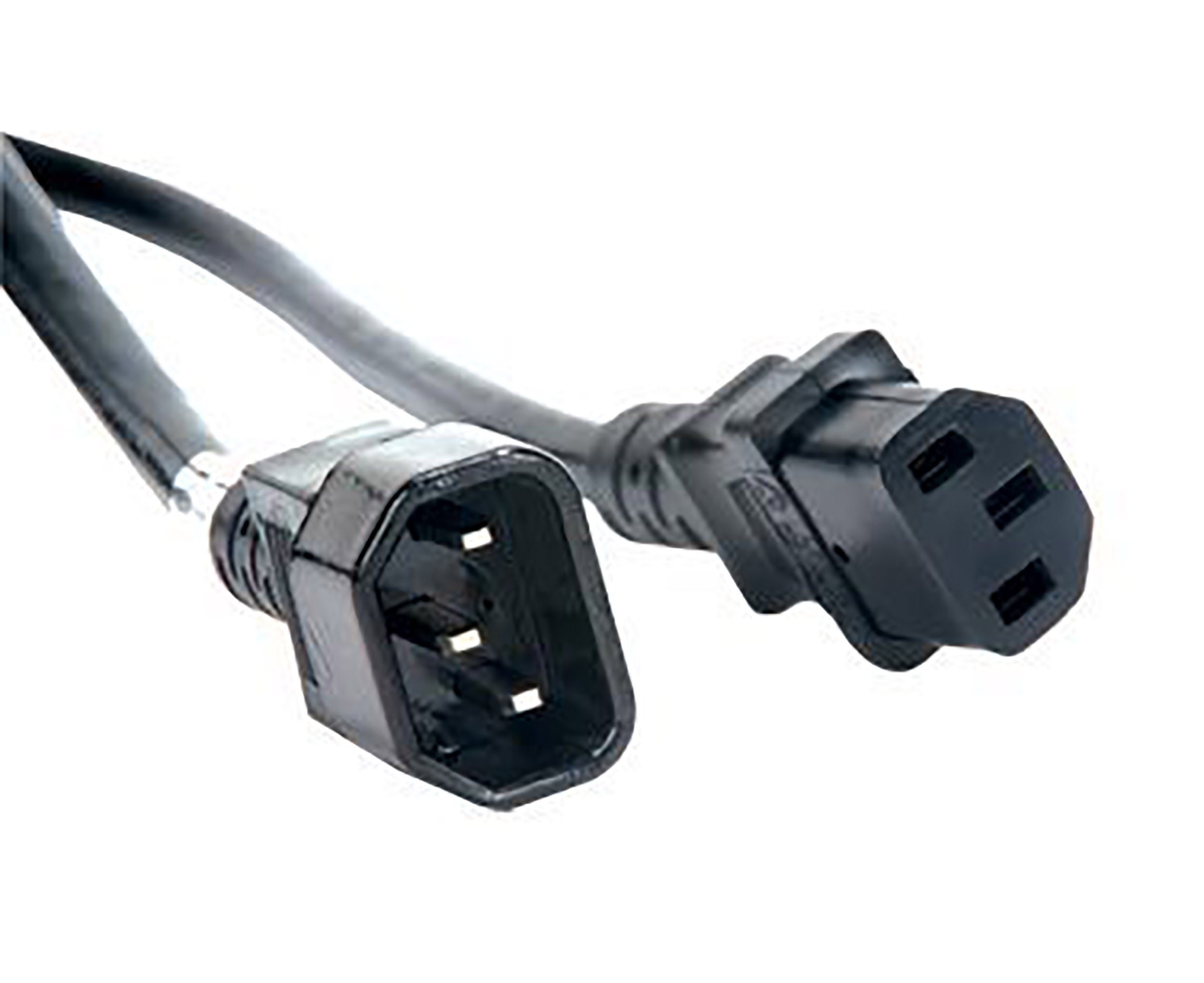 Accu-Cable 16 Gauge IEC Male to IEC Female AC Extension Cord - Black by Accu Cable